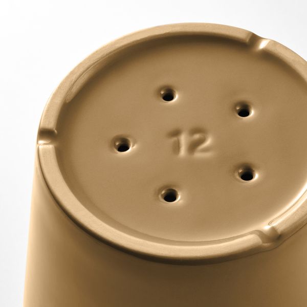 Горшок цветочный с поддоном, 12 см, для дома, улицы желто-коричневый IKEA CITRUSFRUKT 905.515.73 - фото 6