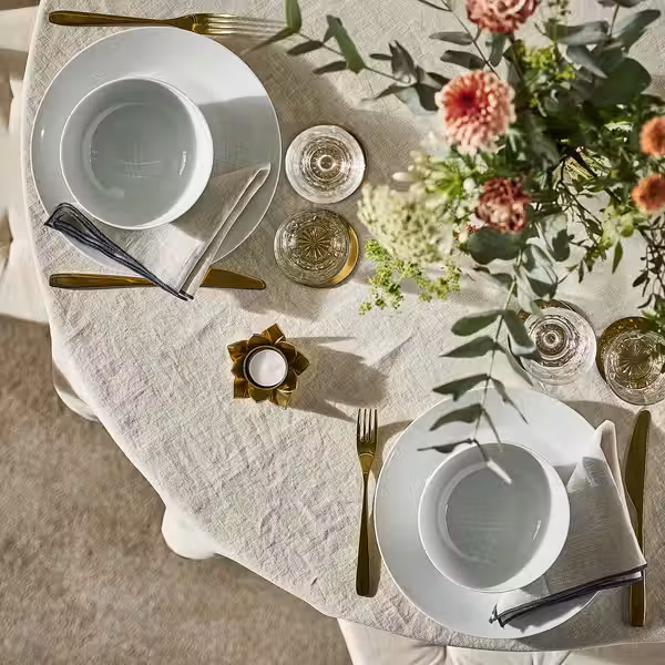 IKEA 365+ Тарелка - белый 27 см - схема-чертеж с размерами