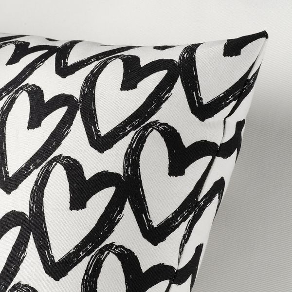Подушка, белый, черный 30x58 см IKEA LYKTFIBBLA ЛИКТФИББЛА 604.728.03 - фото 2