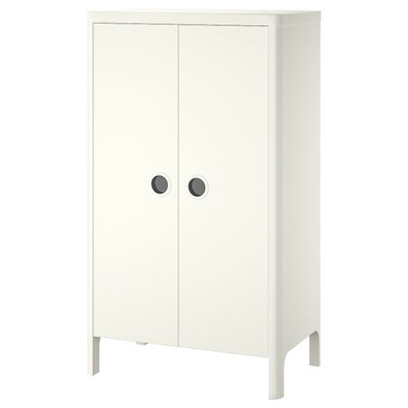 Шкаф платяной, белый 80x139 см IKEA BUSUNGE БУСУНГЕ 803.649.11