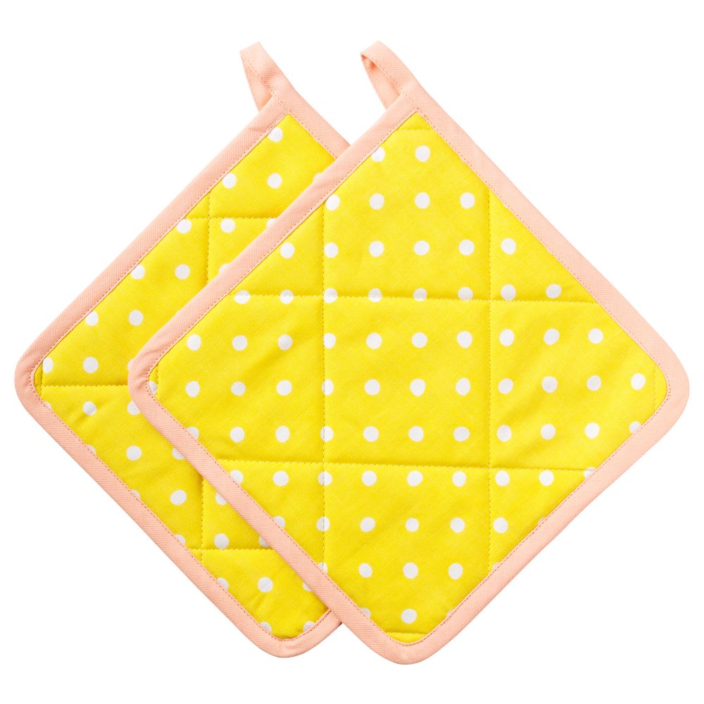 Прихватка КЭККЛИНГ, желтый (25x25 см) - схема-чертеж с размерами