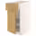 METOD / MAXIMERA Напольный шкаф с ящиком/дверцей - белый/Sinarp дубовый шпон 40x60 см