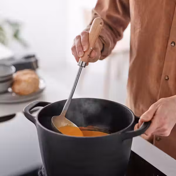 VARDAGEN Половник - нержавеющ сталь/бук 33 см - фото 2