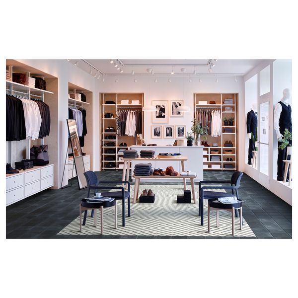 Кресло ЮППЕРЛИГ, Гуннаред темно-серый - схема-чертеж с размерами