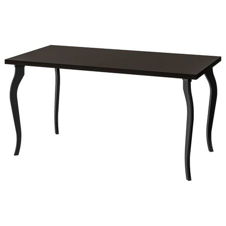 Стол, черно-коричневый/черный 150x75 см IKEA LINNMON ЛИННМОН / LALLE ЛАЛЛЕ 592.793.40