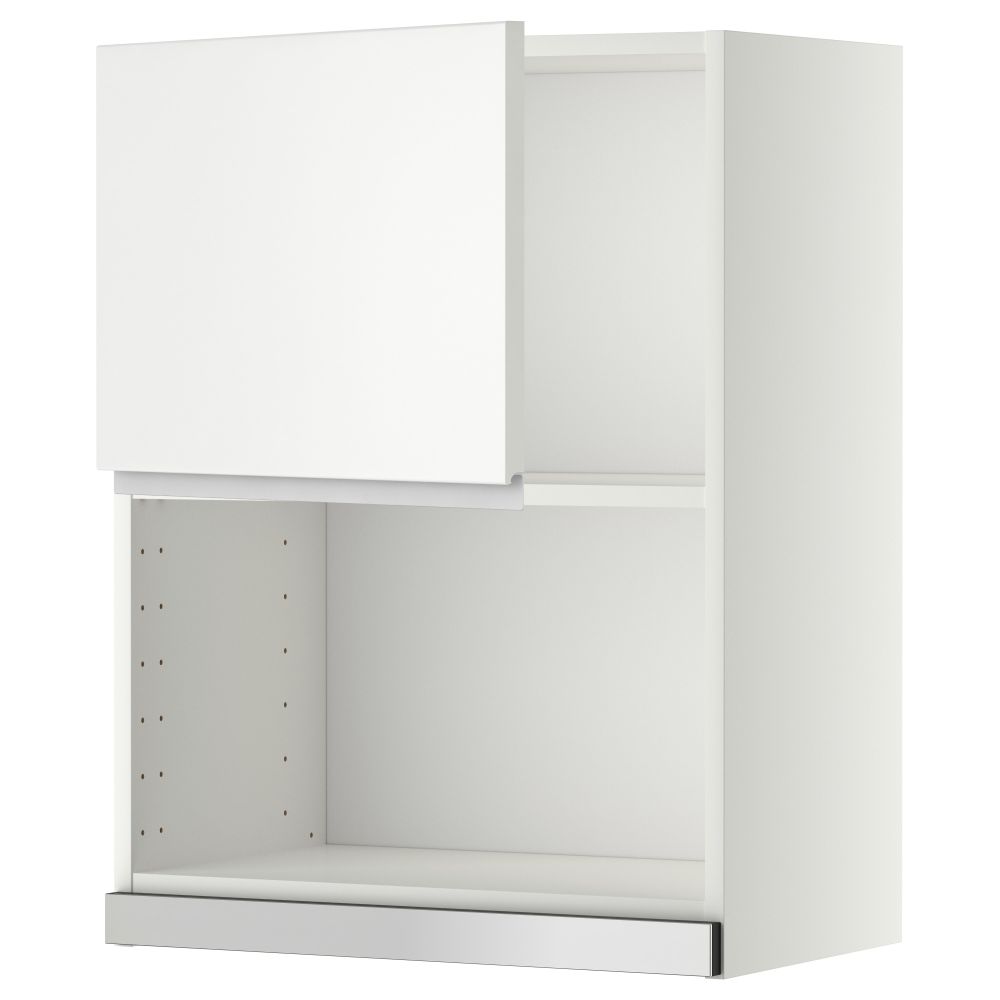 Навесной шкаф для СВЧ-печи МЕТОД, белый, Нодста белый - схема-чертеж с размерами