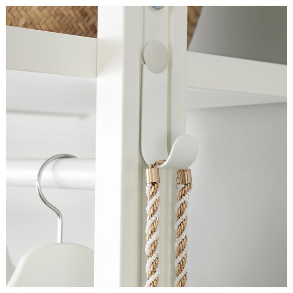 Крючок ЭЛВАРЛИ, белый - схема-чертеж с размерами