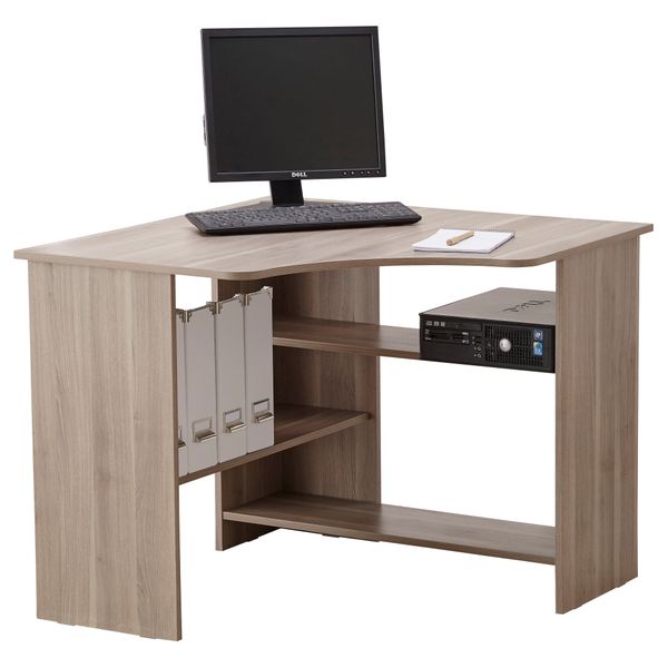 Рабочее место, угловое ТОДАЛЕН, серо-коричневый - схема-чертеж с размерами