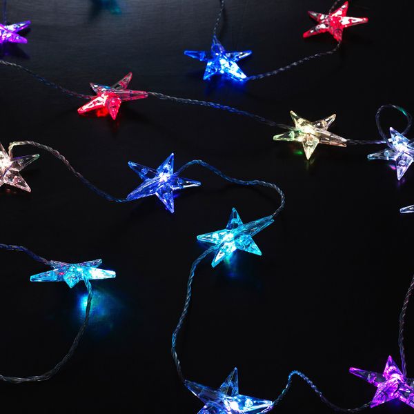 Гирлянда, 24 светодиода, для сада, мигающий звезда IKEA СТРОЛА 104.441.91 - схема-чертеж с размерами