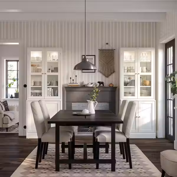 HAVSTA Комбинация для хранения с сткл двр - белый 81x47x212 см - фото 3