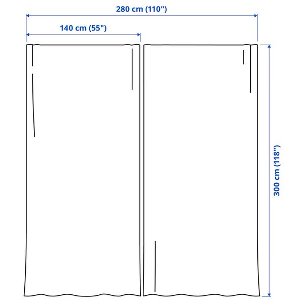 IKEA, дополнительный ракурс - схема-чертеж с размерами