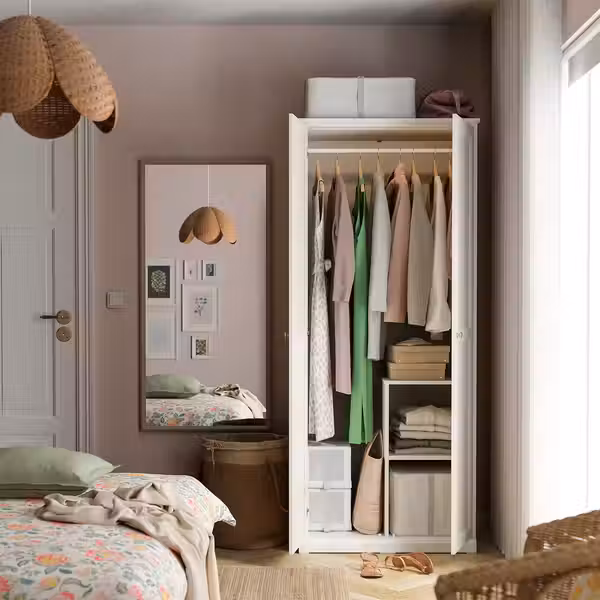 NYPONBUSKE НИПОНБЮСКЕ Зеркало - серо-бежевый 65x135 см - схема-чертеж с размерами