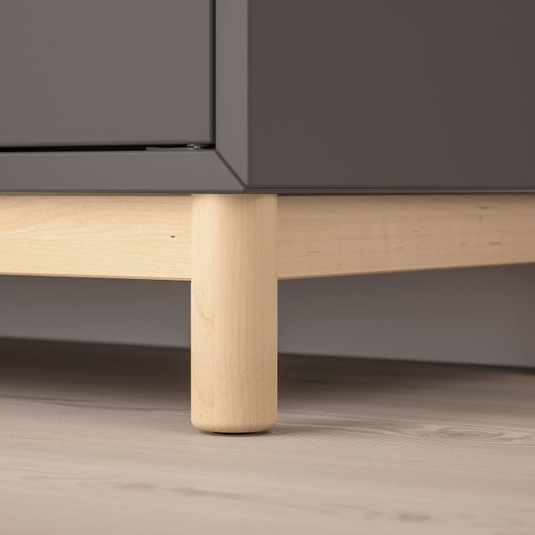 Комбинация шкафов с ножками, темно-серый 70x35x80 см IKEA ЭКЕТ 592.864.73 - схема-чертеж с размерами