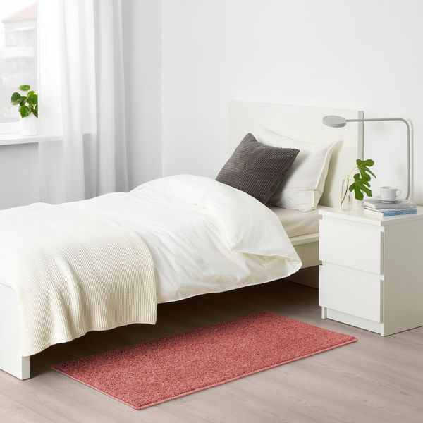 Ковер, длинный ворс, светлый коричнево-красный 57x120 см IKEA ALLERSLEV АЛЛЕРСЛЕВ 505.086.85 - фото 2