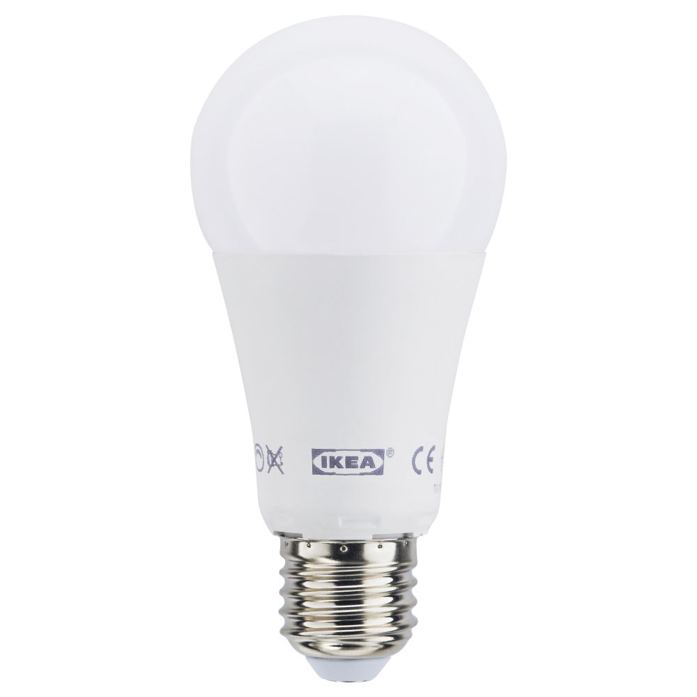 Светодиод E27 1000 лм ЛЕДАРЕ, регулируемая яркость, шаровидный шарообразный молочный (4000 K) - схема-чертеж с размерами