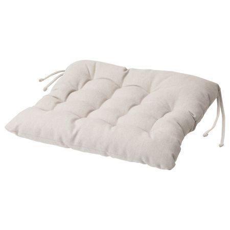 VIPPÄRT Подушка на стул - бежевый 38x38x6.5 см