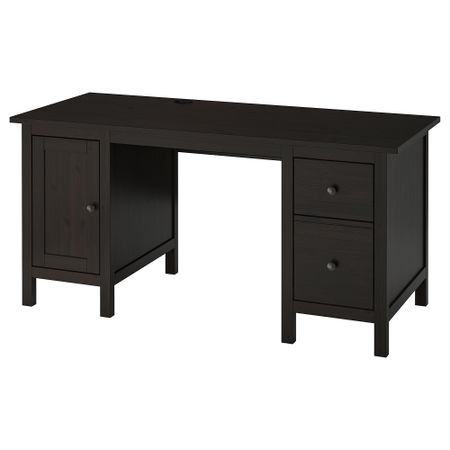 Письменный стол, 155x65 см, черно-коричневый IKEA HEMNES 602.457.21