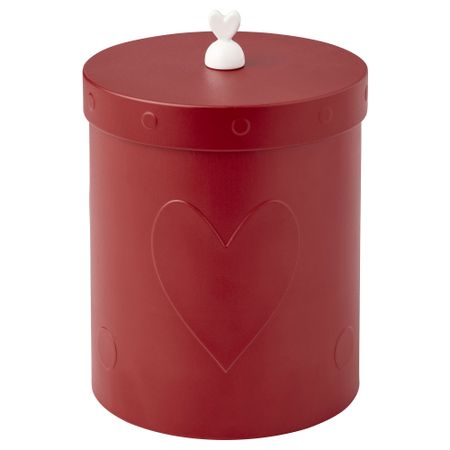Банка с крышкой, темно-красный IKEA VINTERFINT 005.304.91