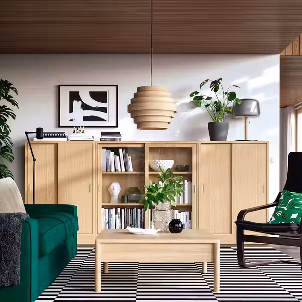 TONSTAD Комбинация для хран с раздв дверц - фото 2