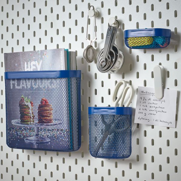 Корзина для хранения, 3 шт., темно-синий IKEA SKÅDIS СКОДИС 505.541.73 - фото 4