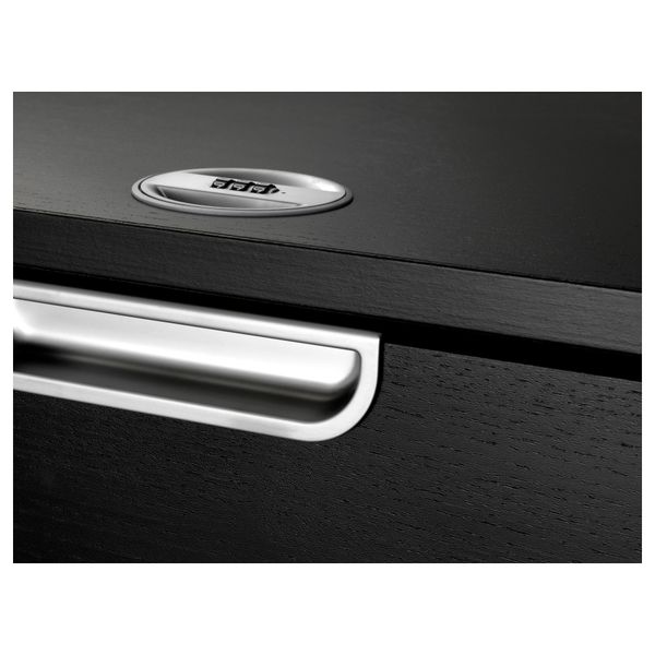 Тумба с ящиками на колесах ГАЛАНТ, черно-коричневый (45x55 см) - фото 4