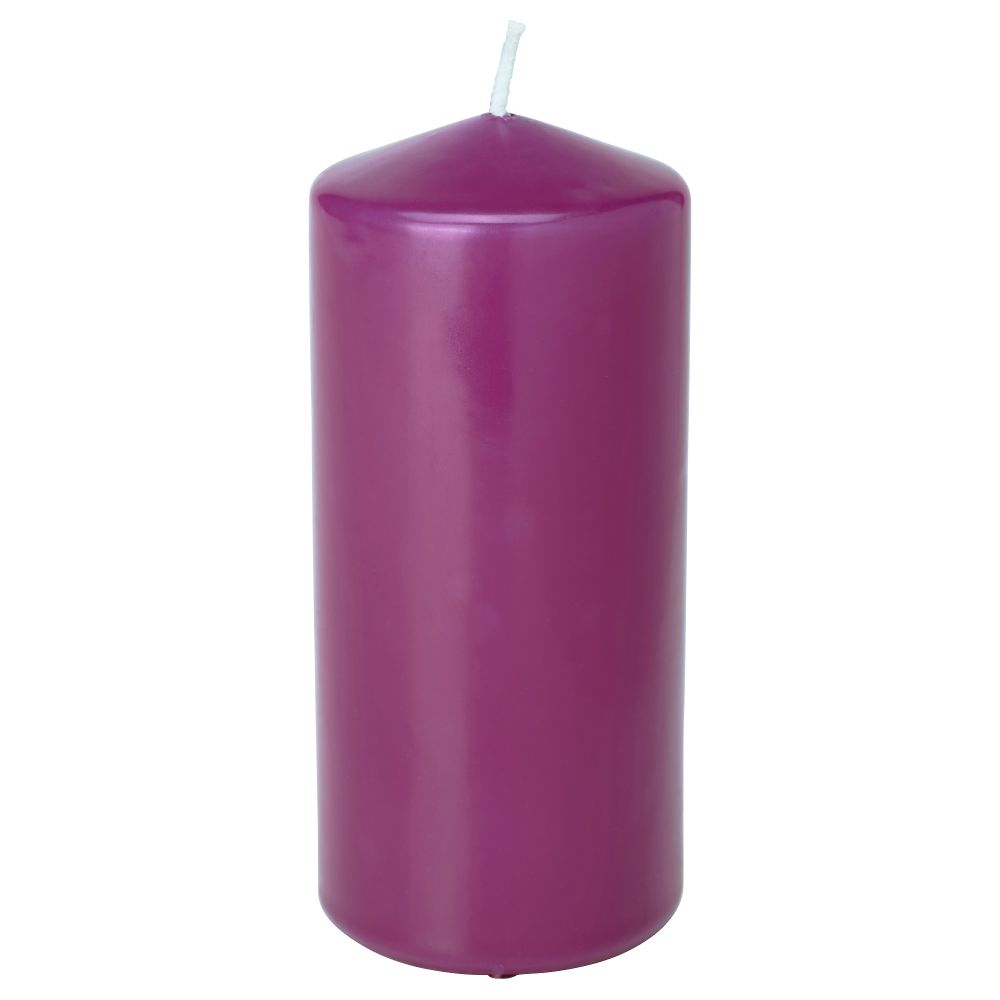 Неароматическая свеча формовая ДАГЛИГЕН, темно-сиреневый (14 см) - фото 1