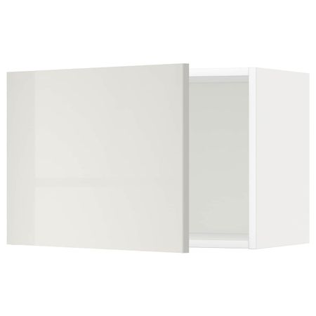 Навесной шкаф, белый/Рингульт светло-серый 60x40 см IKEA METOD МЕТОД 094.446.82