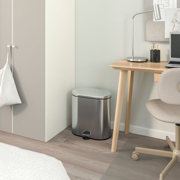 Ведро с откидной крышкой, нержавеющая сталь, 20 л IKEA STABBEN 205.112.17 - фото 3