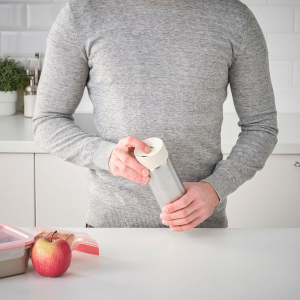 Термокружка, нержавеющая сталь/бежевый 0.4 л IKEA UNDERSÖKA УНДЕРСОКА 705.008.29 - фото 5