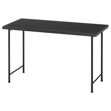 LAGKAPTEN / SPÄND Письменный стол - черно-коричневый/чёрный 120x60 см