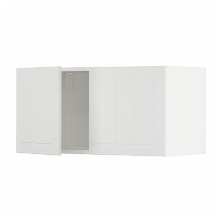 Навесной шкаф с 2 дверцами, белый/Стенсунд белый 80x40 см IKEA METOD МЕТОД 494.097.66