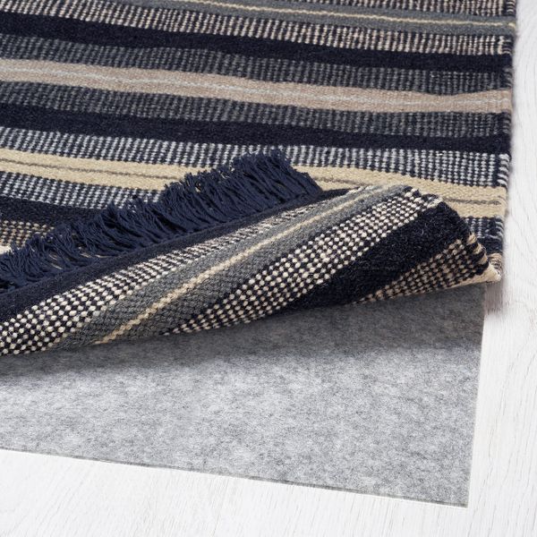 Ковер безворсовый, темно-синий 90x155 см IKEA RÅVAROR РОВАРОР 604.545.78 - фото 3