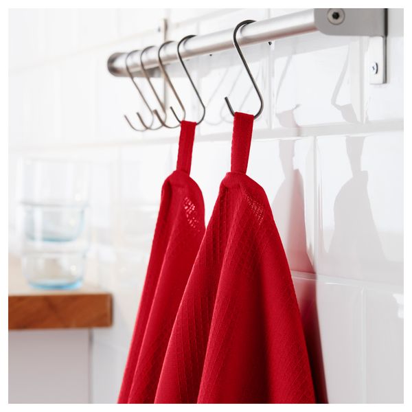 Полотенце кухонное ИРИС, красный (50x70 см) - схема-чертеж с размерами