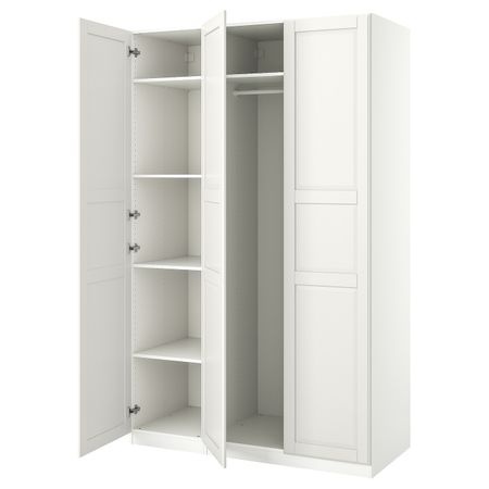 Гардероб, комбинация, белый 150x60x236 см IKEA PAX ПАКС / TYSSEDAL ТИССЕДАЛЬ 194.297.37