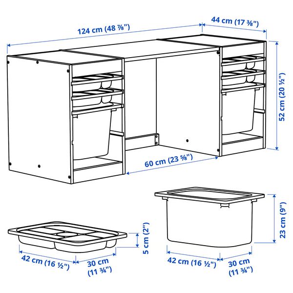 IKEA, дополнительный ракурс - схема-чертеж с размерами