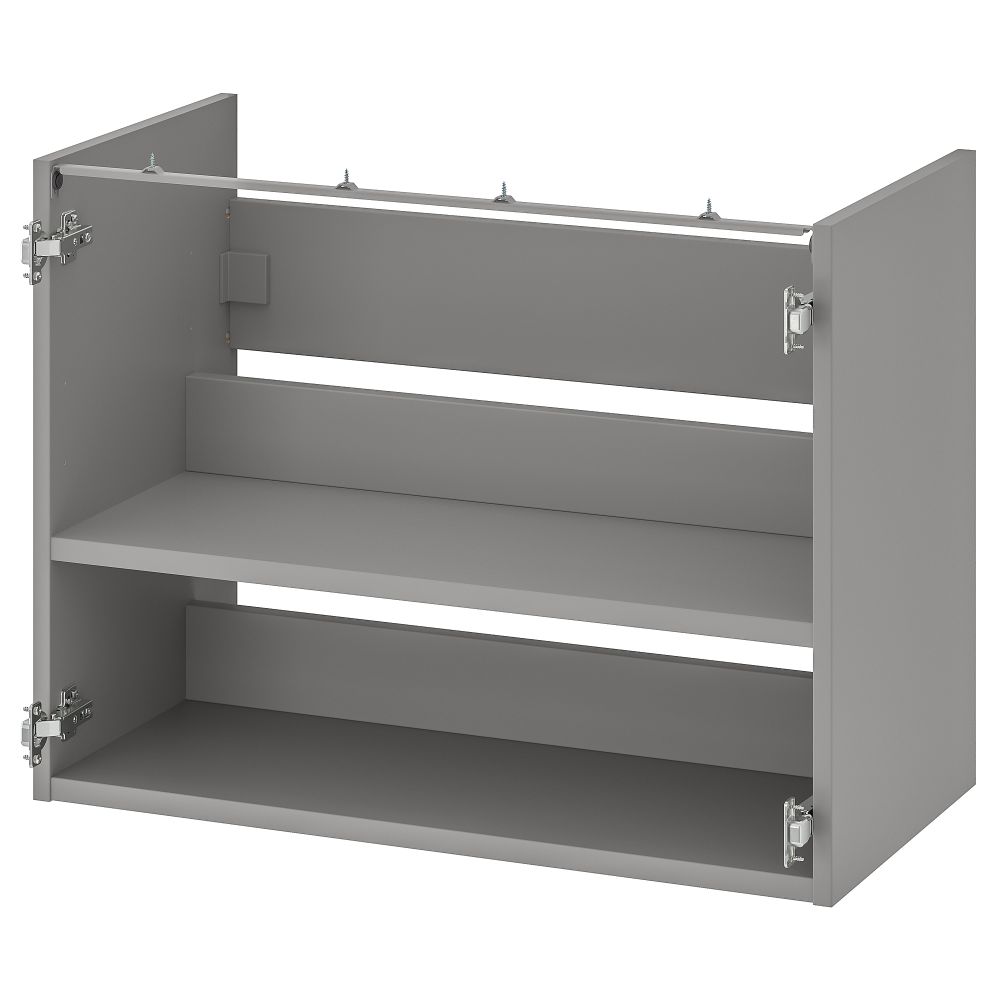 Напольный шкаф для раковины, с полкой, 80x40x60 см, серый IKEA BEGIVENHET БЕГИВЕНХЕТ 704.404.73 - фото 1