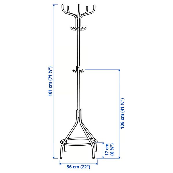IKEA, дополнительный ракурс - схема-чертеж с размерами