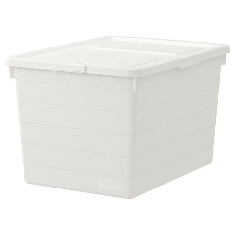 SOCKERBIT Контейнер с крышкой - белый 38x51x30 см