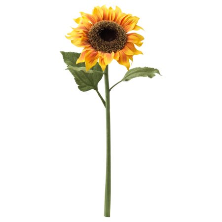 Цветок искусственный СМИККА, подсолнух желтый (60 см)