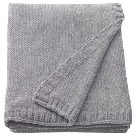 Плед, серый 130x170 см IKEA MIALOTTA МИАЛОТТА 404.654.79