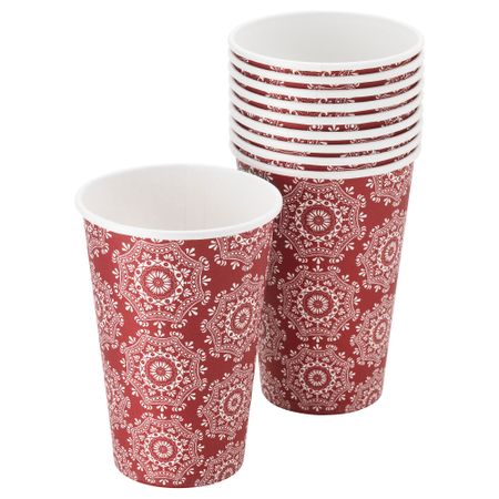 Одноразовые стаканчики ВИНТЕР 2015, с рисунком, красный (35 сл)