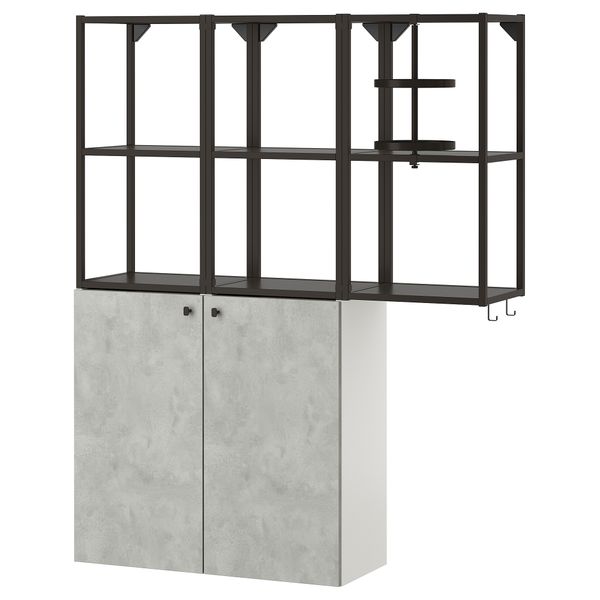 Комбинация для хранения, 120x32x150 см, антрацит IKEA BEGIVENHET БЕГИВЕНХЕТ 693.314.51 - фото 1