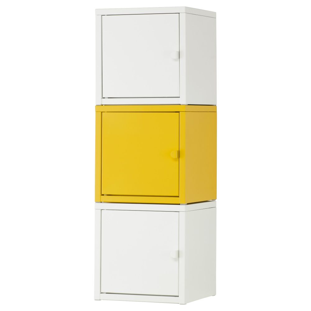 Комбинация для хранения ЛИКСГУЛЬТ, белый, желтый (25x75 см) - фото 1