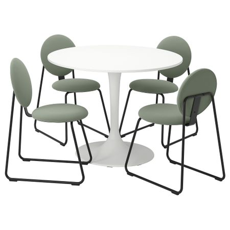 Стол и 4 стула IKEA DOCKSTA ДОКСТА, MÅNHULT 195.059.34