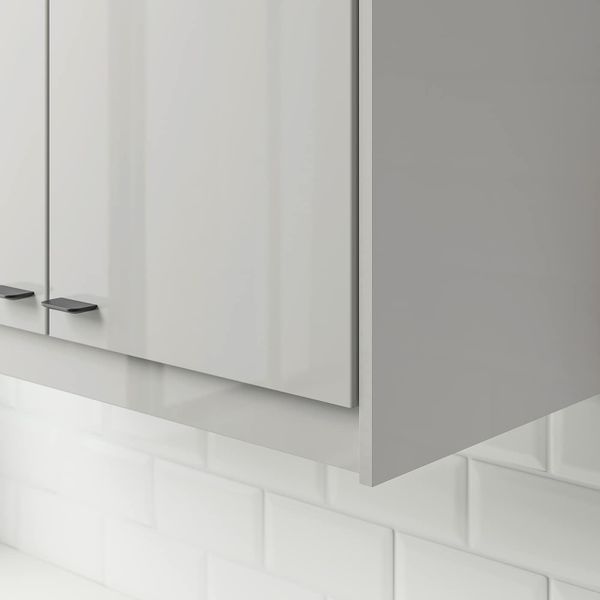 Карниз декоративный закругленный, глянцевый светло-серый 221 см IKEA RINGHULT РИНГУЛЬТ 003.547.46 - фото 3