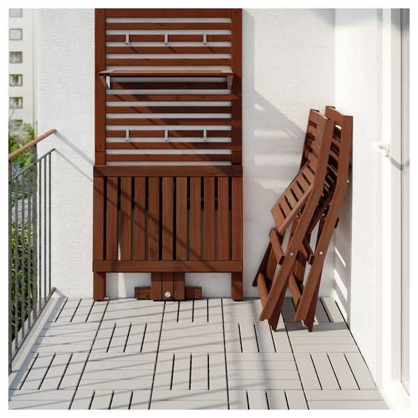 Панель, стол, 2 стула ЭПЛАРО, коричневая морилка, Экерон черный - фото 3