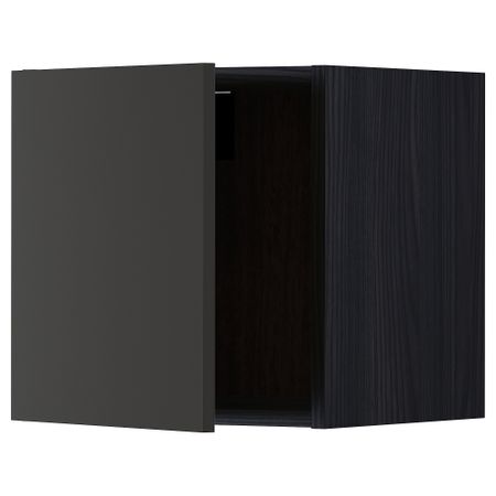Навесной шкаф, черный, Nickebo матовый антрацит, 40x40 см IKEA METOD МЕТОД 794.975.73