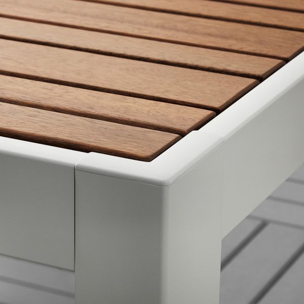Садовый стол, светло-коричневый/светло-серый 156x90 см IKEA SJÄLLAND ШЭЛЛАНД 392.624.49 - фото 3