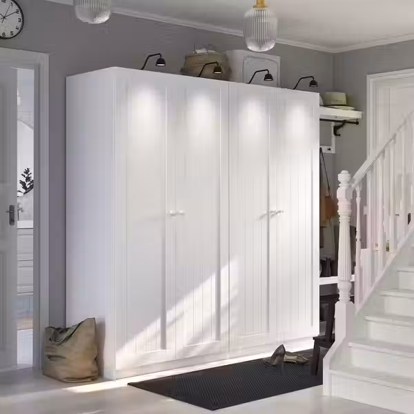 PAX / GULLABERG Гардероб, комбинация - белый/белый 200x60x201 см - фото 4