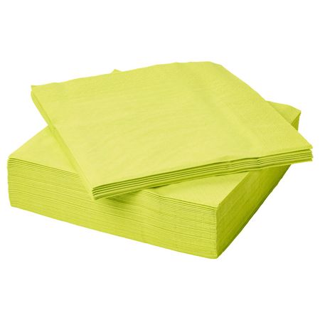 Салфетка бумажная, светло-зеленый 40x40 см IKEA ФАНТАСТИСК 104.449.21